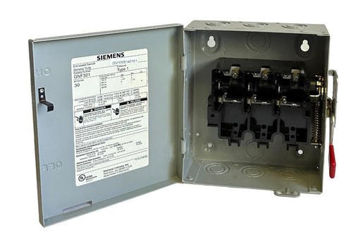 NEW SIEMENS GNF321 ENCLOSED GENERAL DUTY SAFETY SWITCH 30A 3P 240VAC