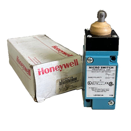 NEW HONEYWELL MICRO-SWITCH LSYDC1A HEAVY DUTY LIMIT SWITCH TOP ROLLER PLUNGER