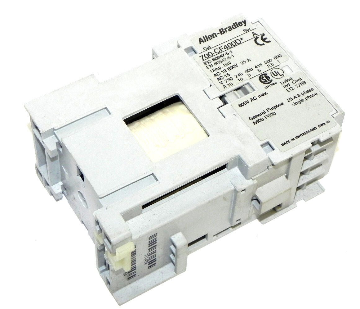 ALLEN BRADLEY 700-CF400D* CONTROL RELAY 700CF400D, SER. A