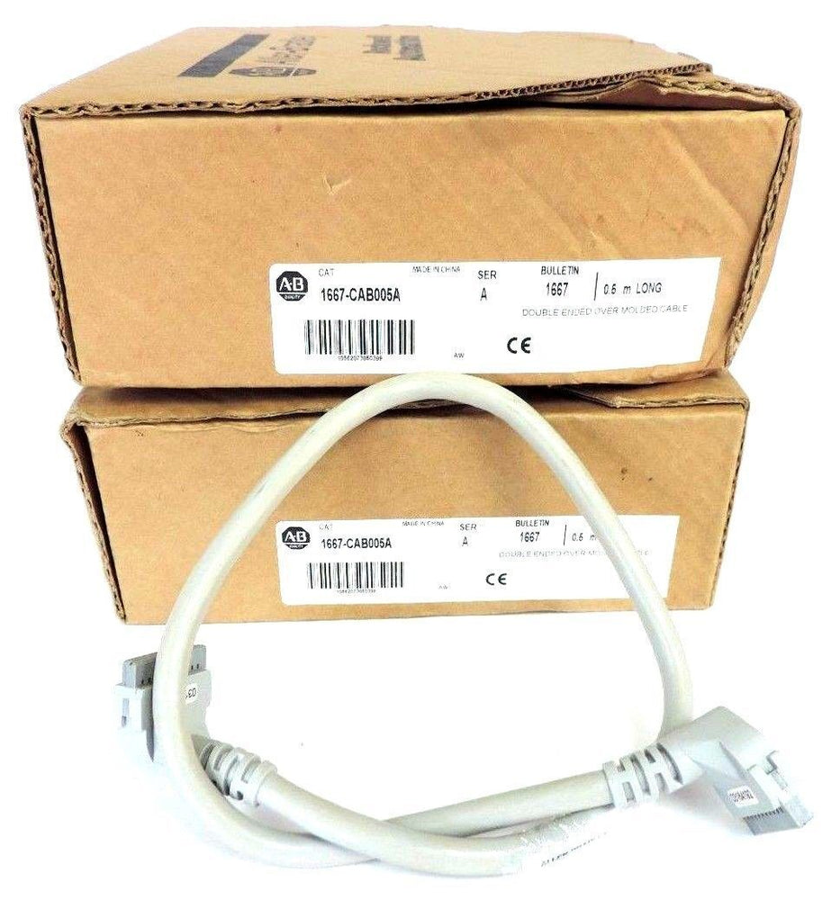 LOT OF 2 NIB ALLEN BRADLEY 1667-CAB005A PANNELCONNECT MODULE CABLES SER A