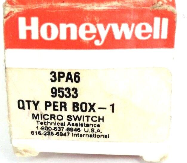 NIB HONEYWELL MICRO SWITCH 3PA6 LIMIT SWITCH ENCLOSURE W/ BZ-2R-A2 SWITCH