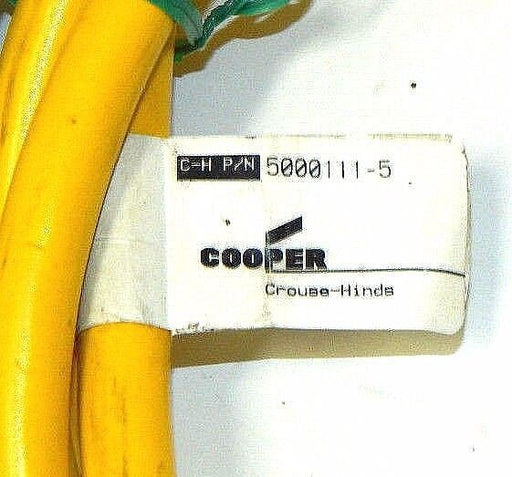 COOPER 5000111-5 , 5 PIN, MALE/FEMALE 12' CABLE WITH 90 DEGREE MALE CONNECTION