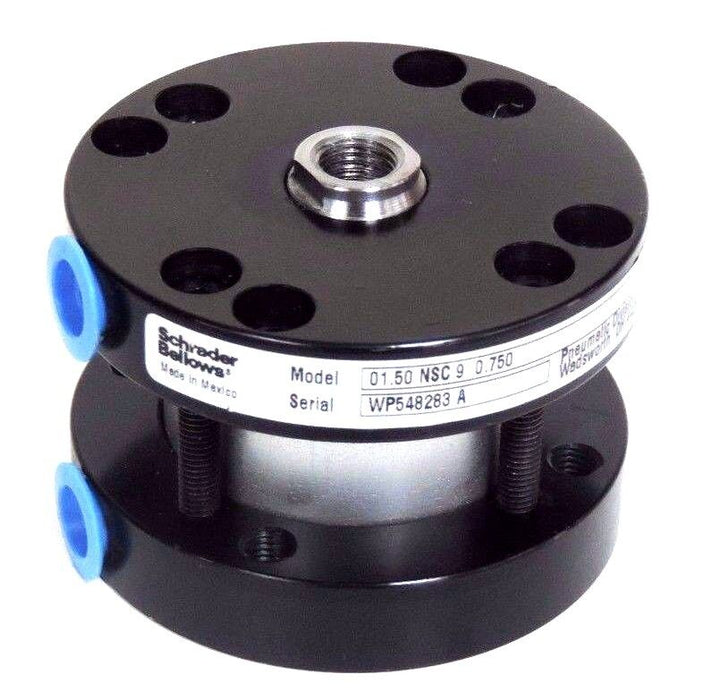 NEW SCHRADER BELLOWS 01.50 NSC 9 0.750 PNEUMATIC CYLINDER 250PSI, 0150NSC90750