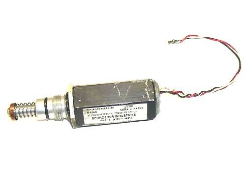 SCHROEDER IND. MS5AC PRESSURE SWITCH A-LF2548AC-50