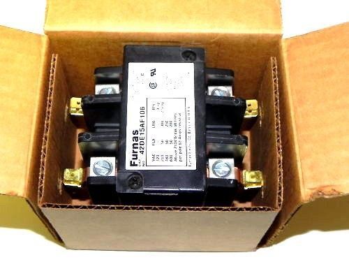 NIB FURNAS 42DE15AF106 SERIES C MAGNETIC CONTACTOR 2POLE 110/120V 50/60HZ