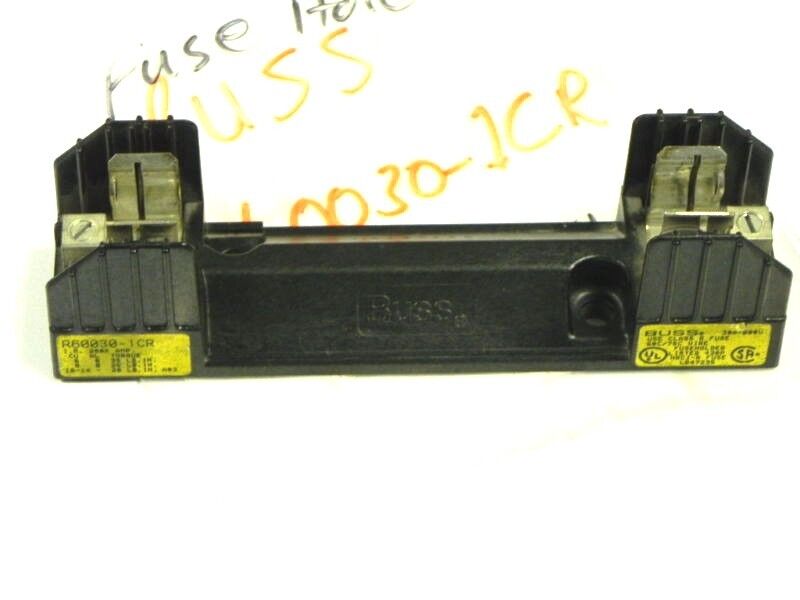 BUSSMANN BUSS R60030-1CR FUSE HOLDER 30A 600V USE CLASS R FUSE