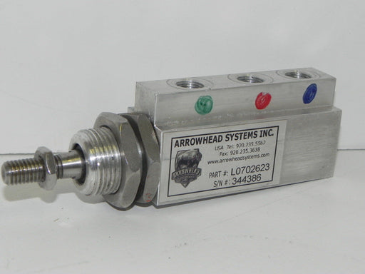 ARROWHEAD SYSTEMS INC. L0702623 AIR CYLINDER 1/2" STROKE, 3/8" BORE, 1/4" NPT