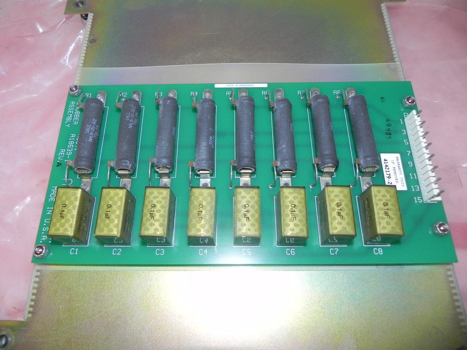 AVTRON A18123-1 REV. E BRIDGE INTERFACE BOARD W/ A18639-1 PC BOARD SNUBBER