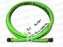 PARKER PARFLEX HYDRAULIC HOSE 83-FR-6-GRN-RL 3/8" ID L: 8.5' FT W/FITTINGS