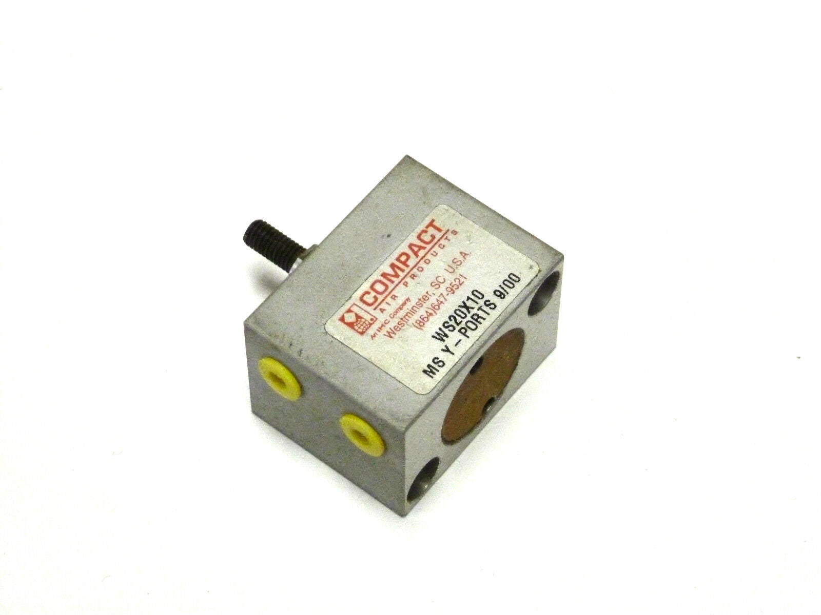 COMPACT AIR PRODUCTS WS20X10 MS Y-PORTS CYLINDER