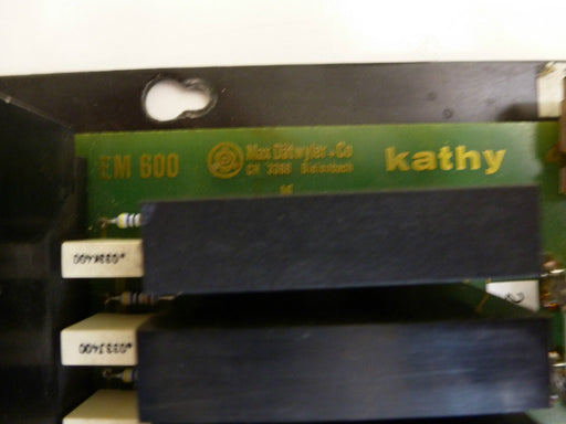 MAX DATWYLER & CO. EM600 KATHY BOARD W/ EM616 MEMORY BOARD EM 600 EM-600