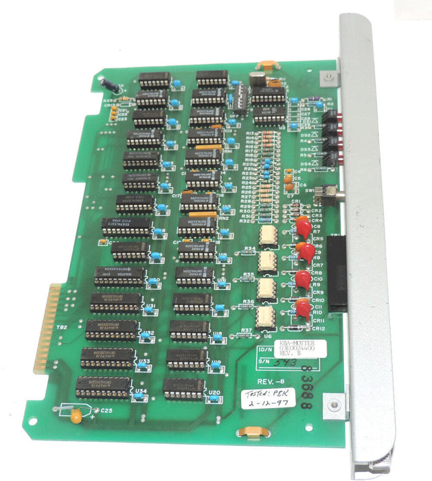 KBA MOTTER 03E-00244-00 REV. B COMPUTER BOARD 03E0024400