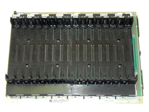 TEXAS INSTRUMENTS 500-5848 RACK I/O 14 MODULE BASE ASSY. NO. 2491573-0001