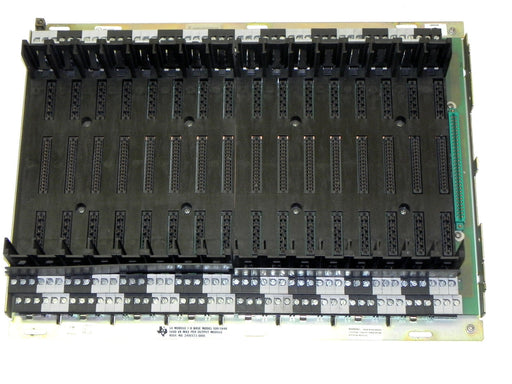 TEXAS INSTRUMENTS 500-5848 RACK I/O 14 MODULE BASE ASSY. NO. 2491573-0001