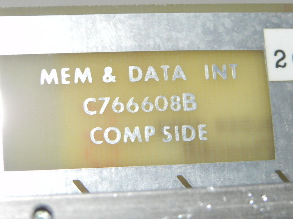 GENERAL ELECTRIC CR445YC001 MEMORY & DATA INTERFACE BOARD C766608B COMP SIDE