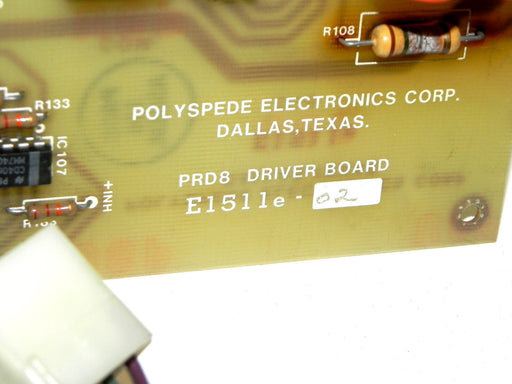 POLYSPEDE ELECTRONICS E1511E-02 PRD8 DRIVER BOARD E1511E02