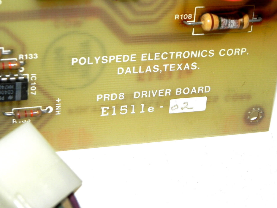 POLYSPEDE ELECTRONICS E1511E-02 PRD8 DRIVER BOARD E1511E02