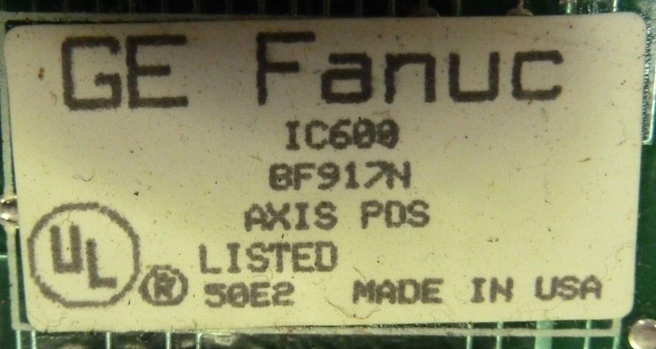 GE FANUC IC600BF917N AXIS PDS MODULE IC600 BF917N