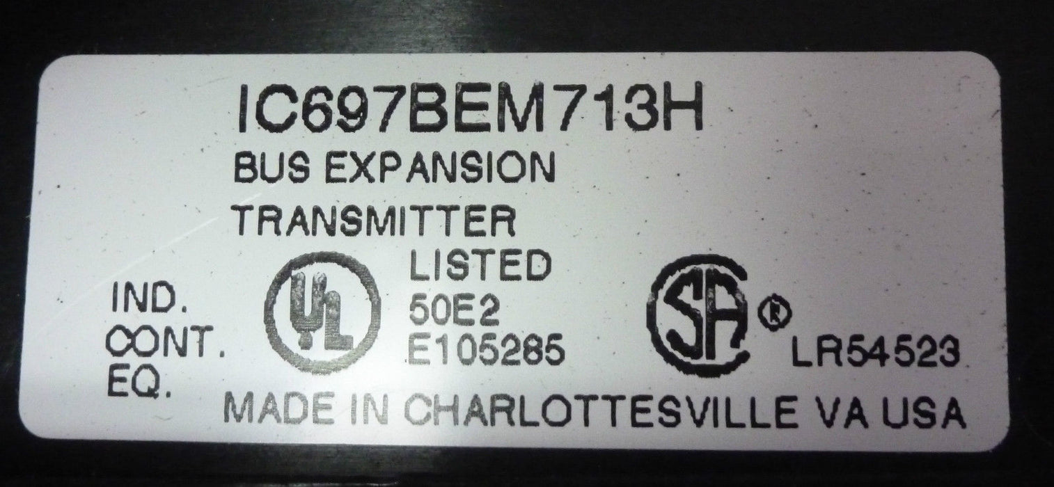 GE FANUC IC697BEM713H BUS EXPANSION TRANSMITTER IC697BEM713