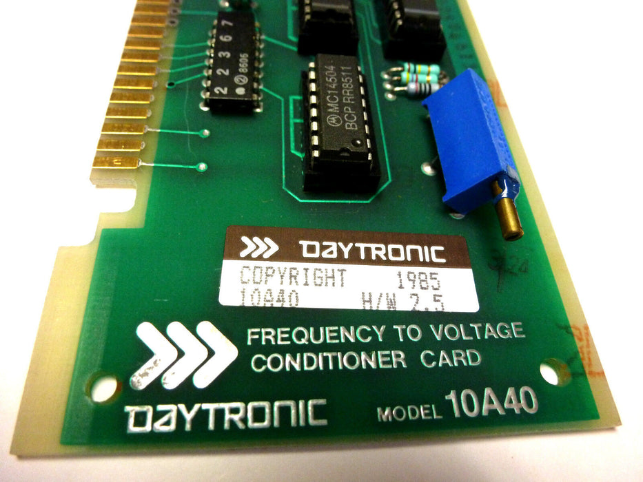 DAYTRONIC 10A40 H/W 2.5 PC BOARD FREQUENCY TO VOLTAGE CONDITIONER