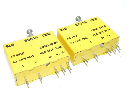 LOT OF 2 CRYDOM 6201A I/O MODULE; EXTERNAL DEPTH:15.2MM; LEADED PROCESS