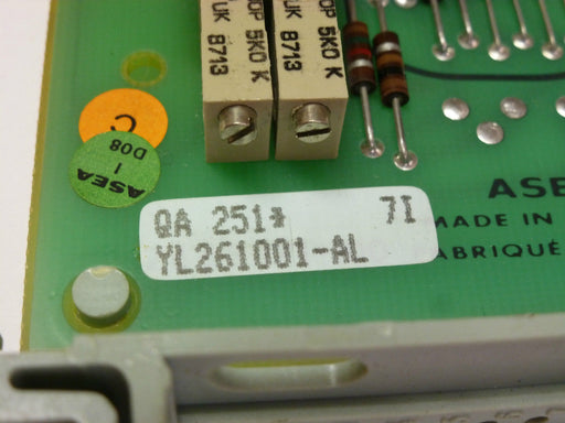 ASEA YL261001-AL QA 251 CIRCUIT BOARD YL261001AL