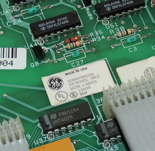 GENERAL ELECTRIC IC600YB929A OUTPUT MODULE W/ 44A717558-G01 CONTROL BOARD