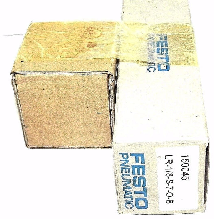NIB FESTO LR-1/8-S-7-O-B PRESSURE CONTROL VALVE W/ 162837 GAUGE MA-50-2,5-1/4-EN