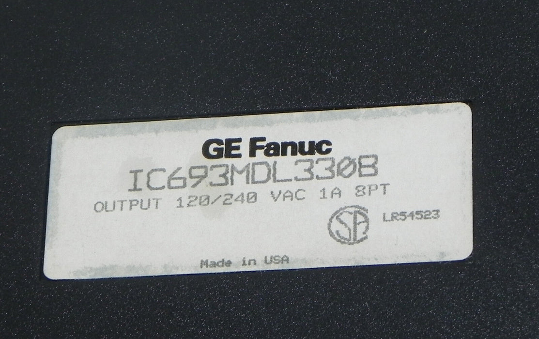 GE FANUC IC693MDL330B OUTPUT MODULE OUTPUT 120/240 VAC 1A, 8PT