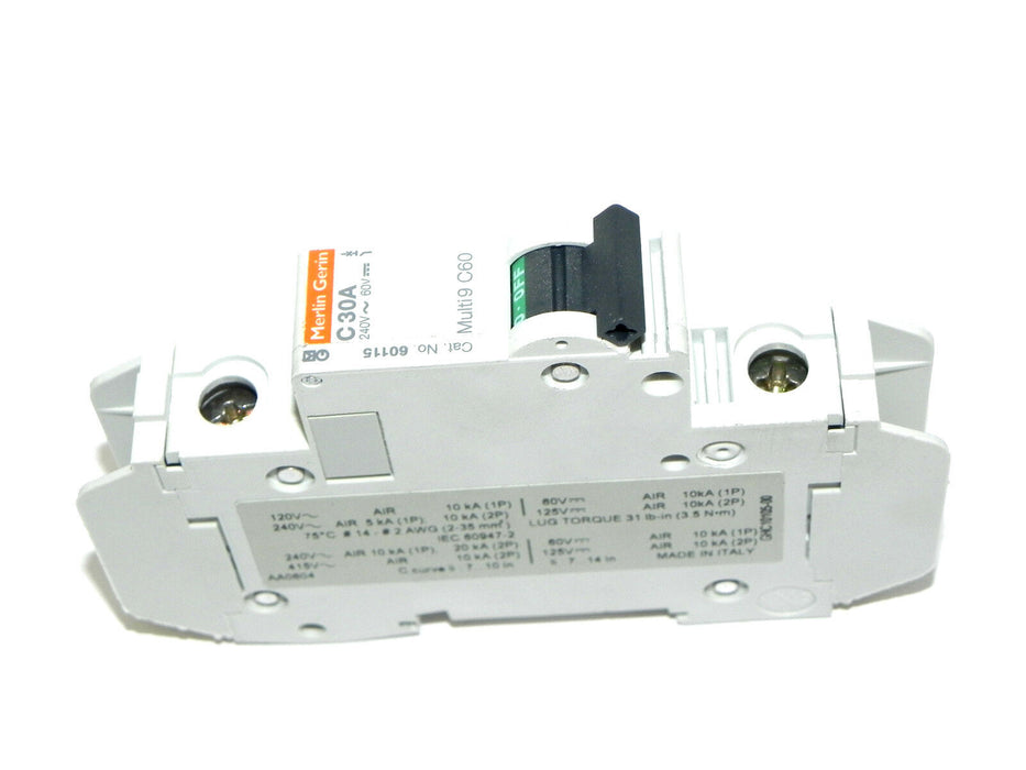 MERLIN GERIN 60115 CIRCUIT BREAKER 240V~60V, MULTI 9 C60