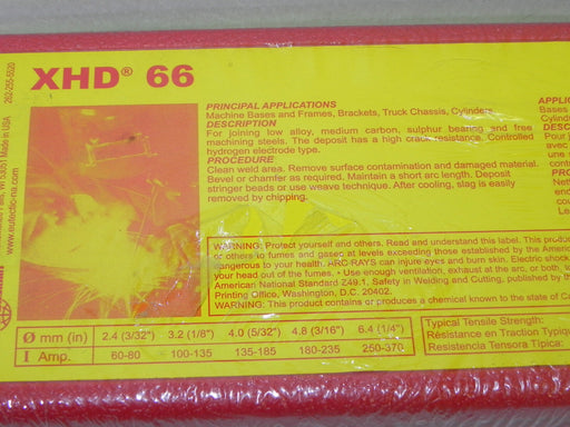 EUTECTIC CASTOLIN 66XHD-40-5K ELECTRODES XHD 66, 5/32'' 4.0mm 11LB