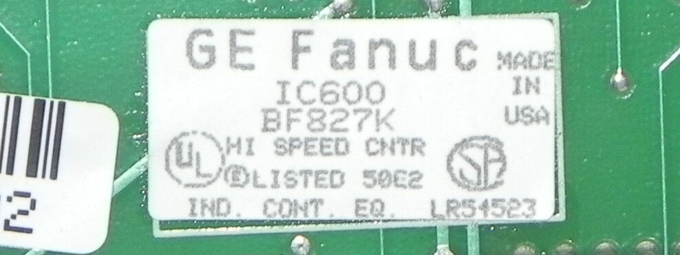 GE FANUC IC600BF827K HIGH SPEED COUNTER MODULE