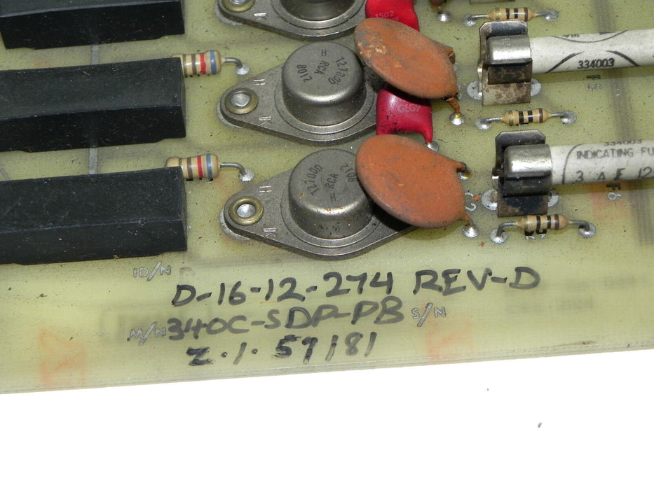 ISSC D-16-09-098 C SCAN LOSS/ I/O BUSS DIAGNOSTIC CARD D1609098, 340C-SDP-P8