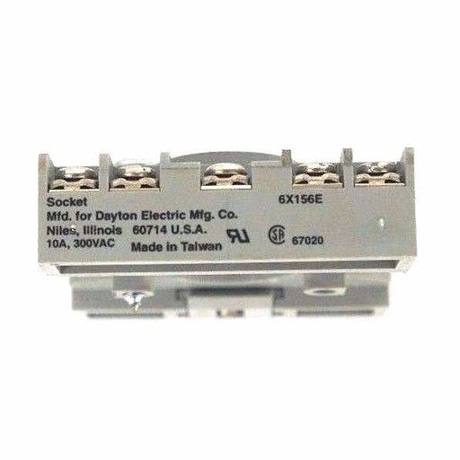 LOT OF 2 DAYTON 6X156E SOCKETS 10A, 300VAC