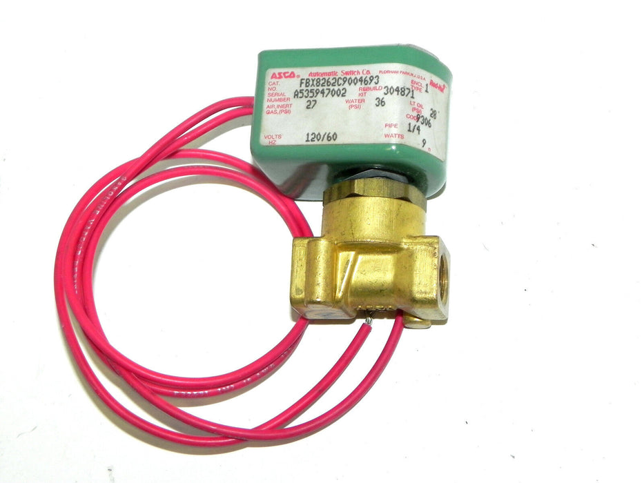ASCO FBX8262C9004693 VALVE 120/60 1/4'' PIPE