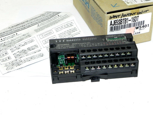 MITSUBISHI AJ65SBTB1-16DT CC-LINK BLOCK INPUT/OUTPUT UNIT 1.2W (IN BOX)