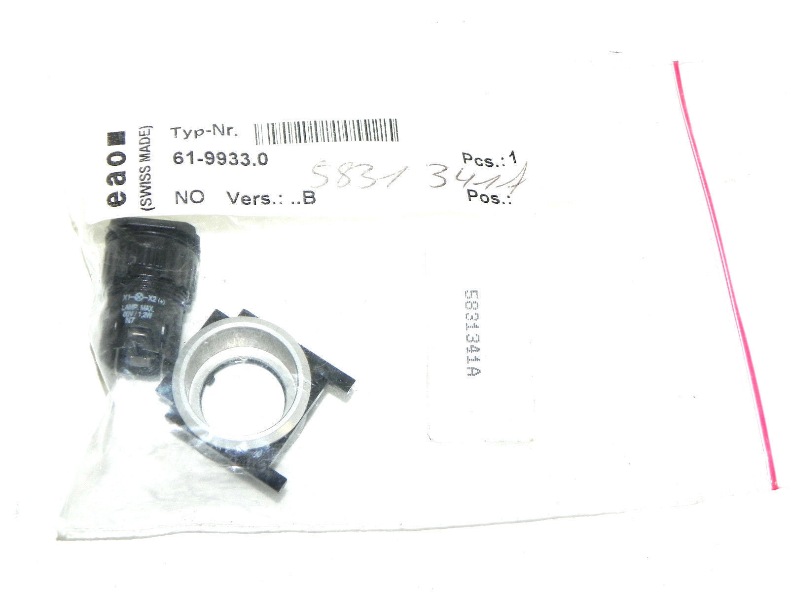 NEW EAO 61-9933.0 KEY LOCK PLUG BASE 6199330