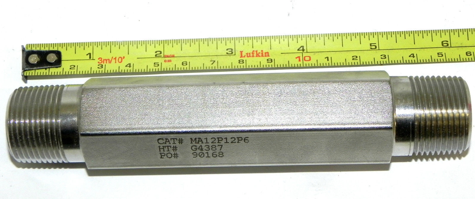 NEW BUTECH PRESSURE SYSTEMS MA12P12P6 MALE ADAPTOR HT# G4387