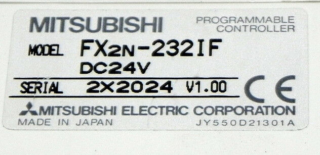 MITSUBISHI FX2N-232IF INTERFACE MODULE FX2N232IF USED