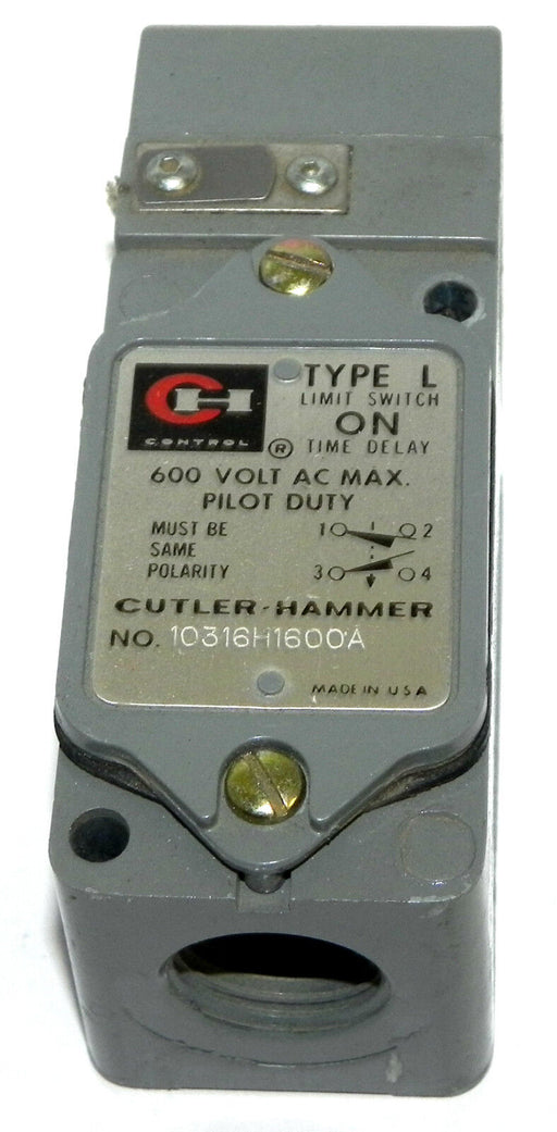 CUTLER-HAMMER 10316H1600A LIMIT SWITCH TYPE L