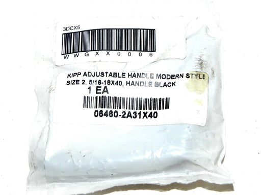NEW KIPP 3DCX5 ADJUSTABLE HANDLE MODERN STYLE SIZE 2, 5/16-18X40 06460-2A31X40
