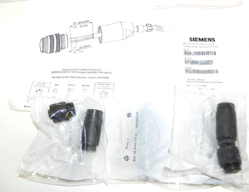 NEW SIEMENS 820 99 2444 134 05 CONNECTOR ET200 FEMALE 7/8" 6GK1-905-0FB00 5/PK