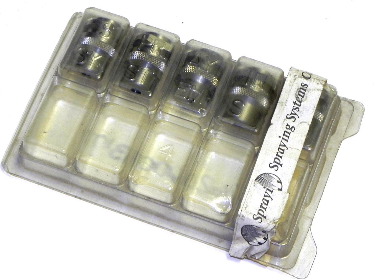 LOT OF 5 SPRAYING SYSTEMS QU-SS0060 NOZZLE TIPS HEX