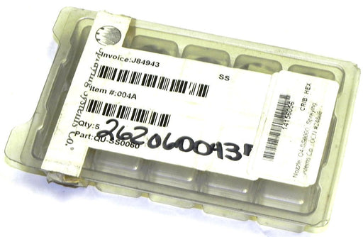 LOT OF 5 SPRAYING SYSTEMS QU-SS0060 NOZZLE TIPS HEX