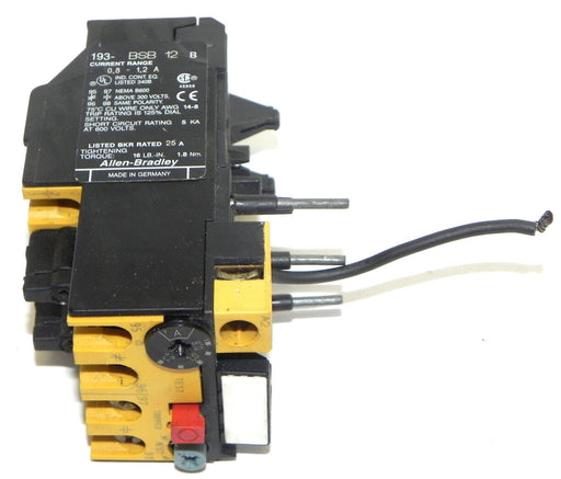 ALLEN BRADLEY 193-BSB12B OVERLOAD RELAY 193BSB12B, 0.8-1.2A, 193-BSB-12