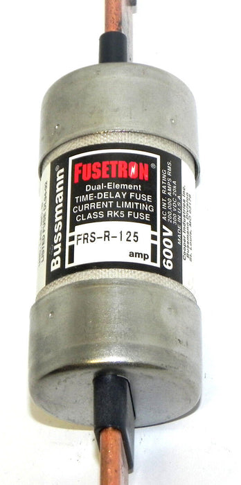 BUSSMANN FRS-R-125 FUSETRON DUAL-ELEMENT FUSE 600V, 125A, FRSR125