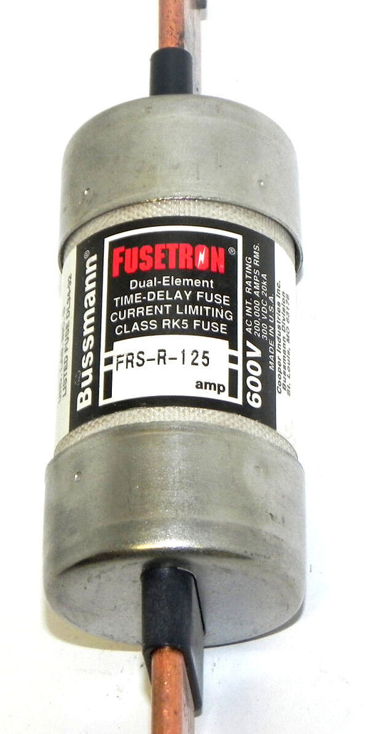 BUSSMANN FRS-R-125 FUSETRON DUAL-ELEMENT FUSE 600V, 125A, FRSR125