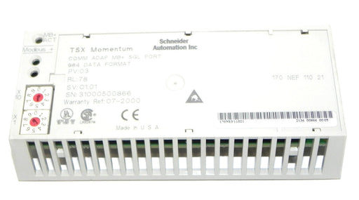 SCHNEIDER AUTOMATION 170-NEF-110-21 COMM ADAP MB+ SGL PORT 984 DATA FORMAT