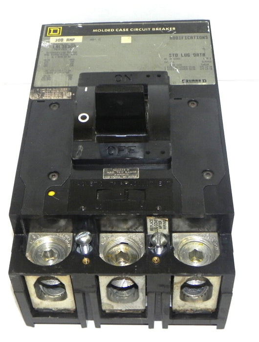 SQUARE D LAL36300 MOLDED CASE CIRCUIT BREAKER 600V 300A SERIES 4