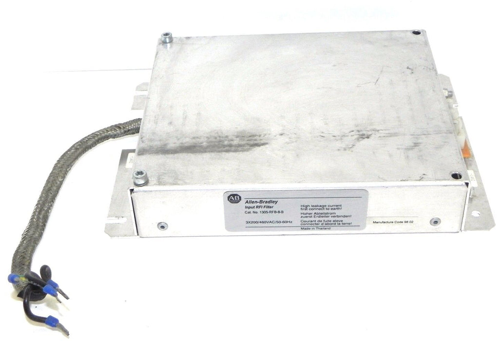 ALLEN BRADLEY 1305-RFB-8-B INPUT RFI FILTER 1305RFB8B 3X200/460VAC/50-60Hz